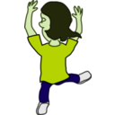 download Comic Dancer Remix clipart image with 45 hue color