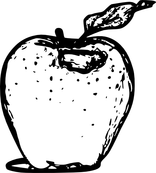 Apple Line Art