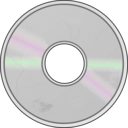 download Damaged Compact Disc clipart image with 180 hue color
