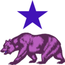 download California Star And Bear Clipart clipart image with 270 hue color
