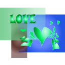 download Love clipart image with 180 hue color