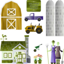 download Simple Farm Pack clipart image with 45 hue color