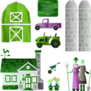 download Simple Farm Pack clipart image with 90 hue color