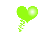 download Red Heart clipart image with 45 hue color