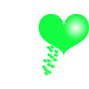 download Red Heart clipart image with 90 hue color