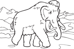 Coloring Book Mammoth