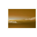 download Blue Horizon Silhouette Clouds clipart image with 180 hue color