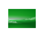 download Blue Horizon Silhouette Clouds clipart image with 270 hue color