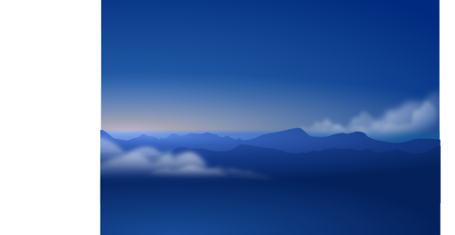 Blue Horizon Silhouette Clouds