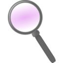 download Magnifying Glass clipart image with 90 hue color