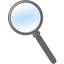 download Magnifying Glass clipart image with 0 hue color