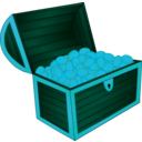 download Treasure Chest clipart image with 135 hue color