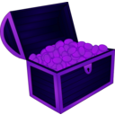 download Treasure Chest clipart image with 225 hue color