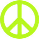download Peace Symbol clipart image with 45 hue color