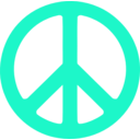 download Peace Symbol clipart image with 135 hue color