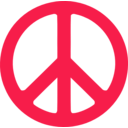 download Peace Symbol clipart image with 315 hue color