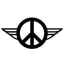 download Wings Of Peace 1 B W clipart image with 0 hue color