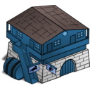download Rpg Map Symbols Inn clipart image with 180 hue color