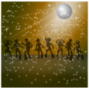 download Disco Dancers Remix 2 clipart image with 180 hue color