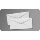 download Two Mails clipart image with 180 hue color