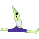 download Hanumanasana clipart image with 45 hue color