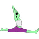 download Hanumanasana clipart image with 90 hue color