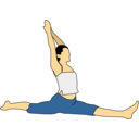 download Hanumanasana clipart image with 0 hue color