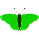 download Orange Butterfly clipart image with 90 hue color