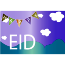 download Happy Eid clipart image with 45 hue color