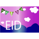 download Happy Eid clipart image with 90 hue color