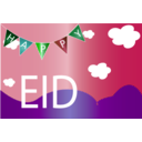 download Happy Eid clipart image with 135 hue color