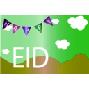 download Happy Eid clipart image with 270 hue color