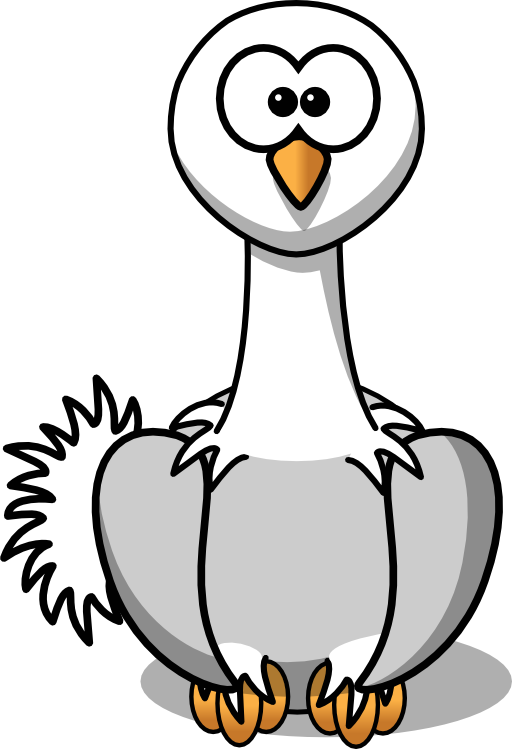 Cartoon Ostrich