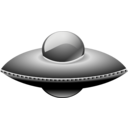 Ufo In Metalic Style