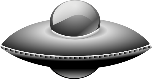 Ufo In Metalic Style