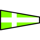 download Signal Flag 4 clipart image with 90 hue color