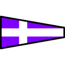 download Signal Flag 4 clipart image with 270 hue color