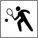 download Hotel Icon Has Tennis Court clipart image with 45 hue color