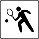 download Hotel Icon Has Tennis Court clipart image with 0 hue color