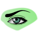 download Eye clipart image with 90 hue color