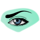 download Eye clipart image with 135 hue color