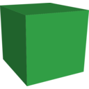 download Green Cube clipart image with 45 hue color