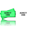 download Movie Tickets clipart image with 90 hue color
