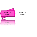 download Movie Tickets clipart image with 270 hue color