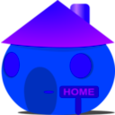 download Home clipart image with 225 hue color