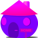 download Home clipart image with 270 hue color