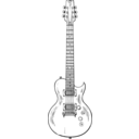 download Electric Guitar clipart image with 45 hue color