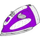 download Clothes Iron clipart image with 90 hue color