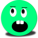 download Angry Surprised Smiley Pink Emoticon clipart image with 180 hue color