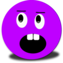 download Angry Surprised Smiley Pink Emoticon clipart image with 315 hue color